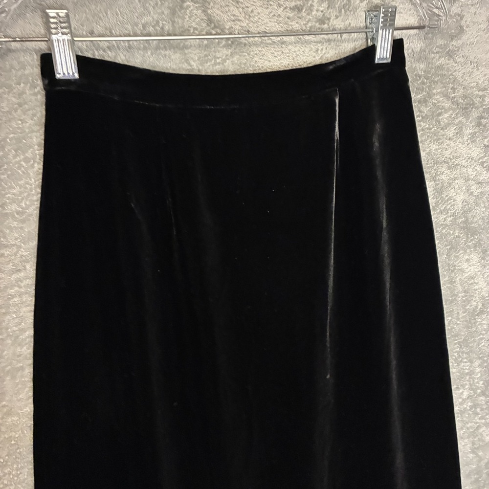 INC Womens Silk Blend Velvet Maxi Skirt 4 Whimsigoth 90s Grunge Victorian Vampy